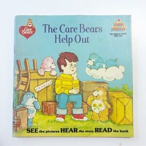 Vintage 1984 Care Bears Storybook The Care Bears Help Out (no record/tape)